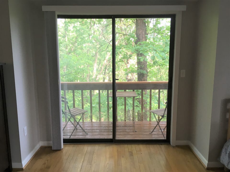 deck off upstairs master suite
