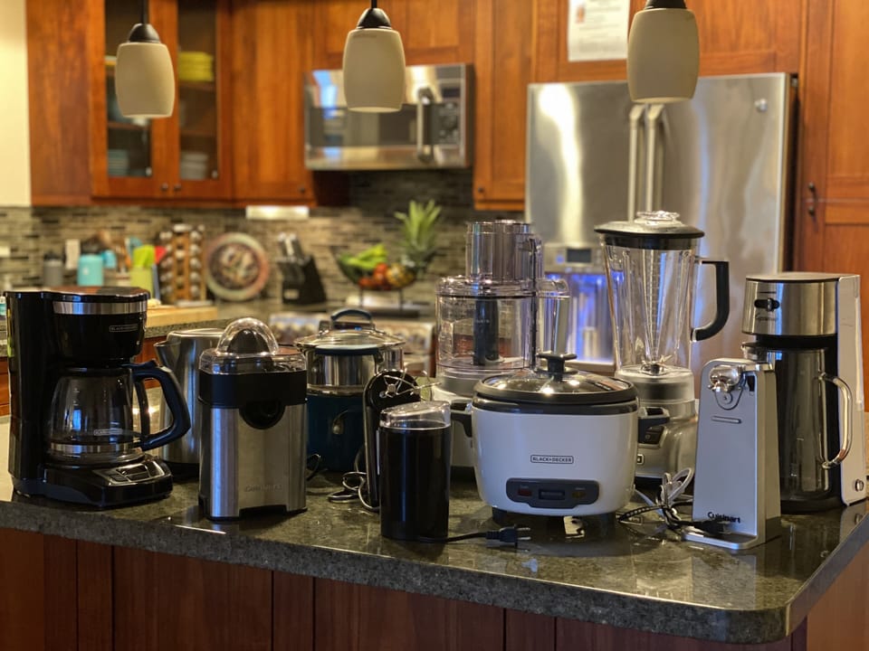 Fully stocked kitchen