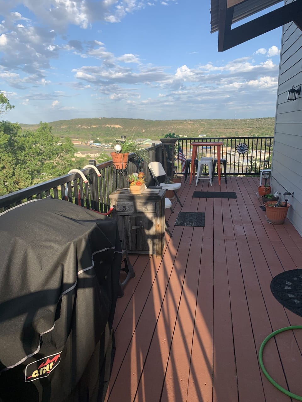 Patio with grill and awesome views!