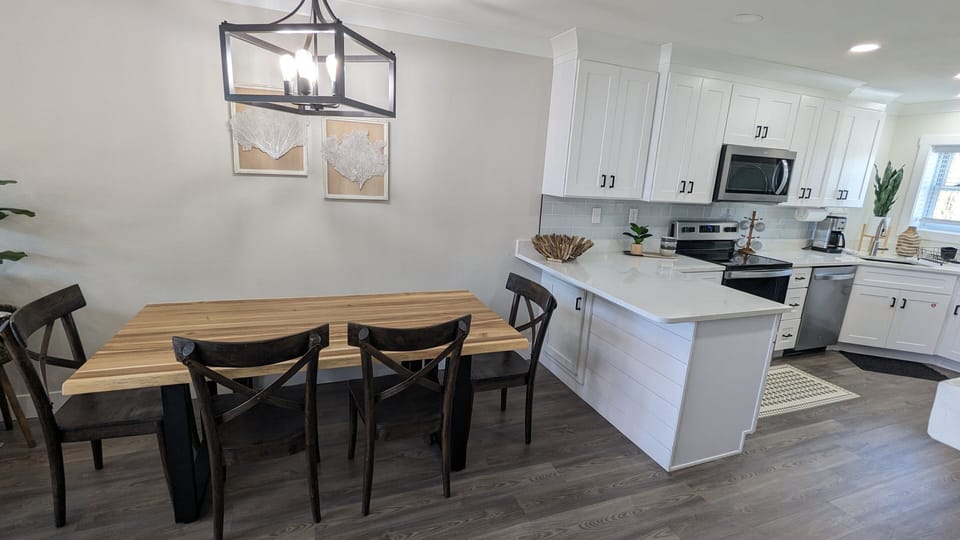 kitchen and table
