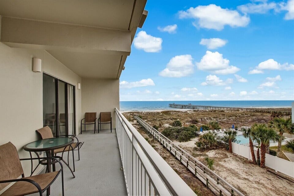 Your Private Side Facing Balcony with a Partial Ocean View