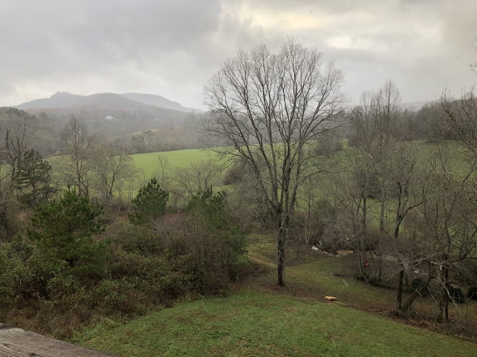 Fall/Winter view from main floor deck