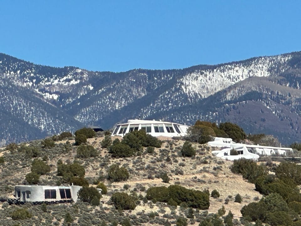 White, 2-level, Hilltop Dobson House 