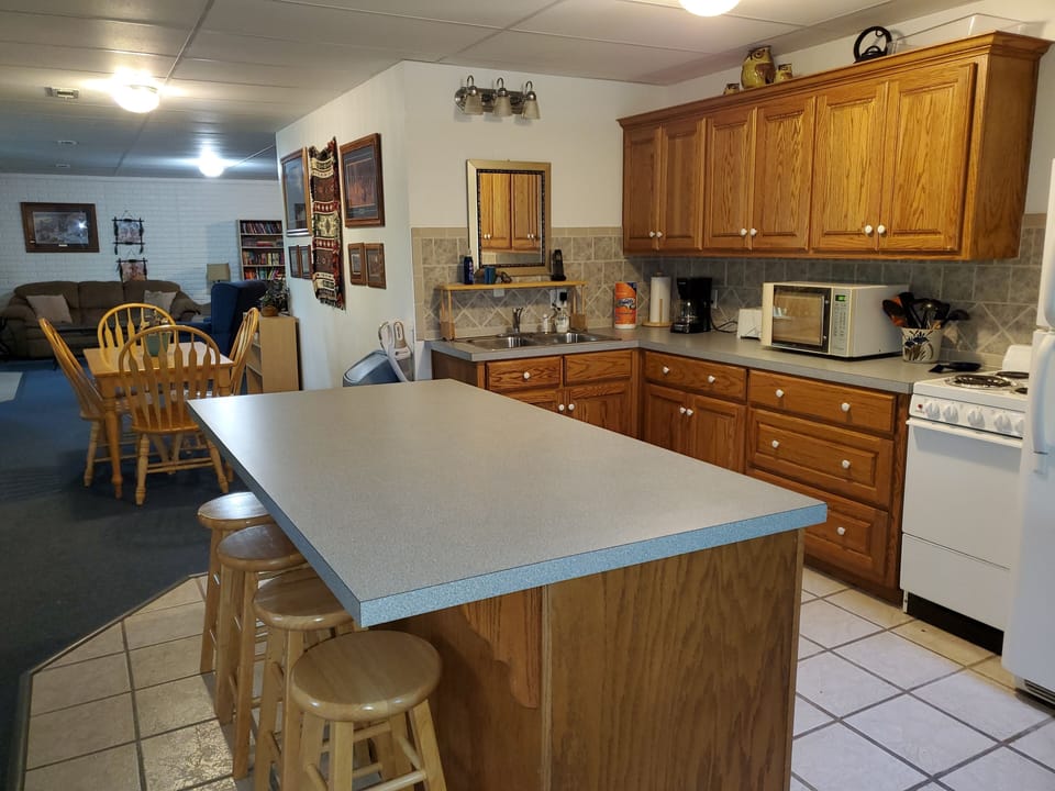 Counter Stools at Kitchen Island