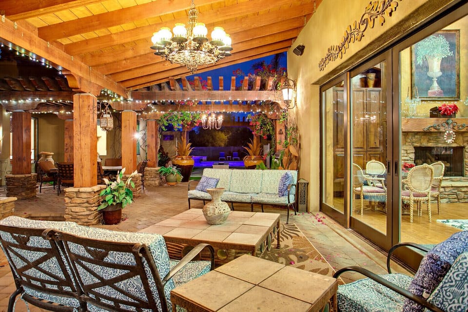 Courtyard at Dusk