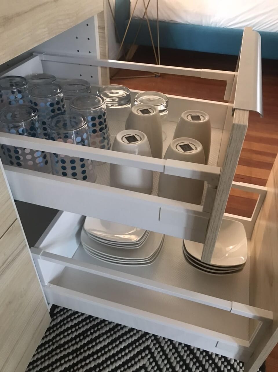 Dishes, glassware, and utensils