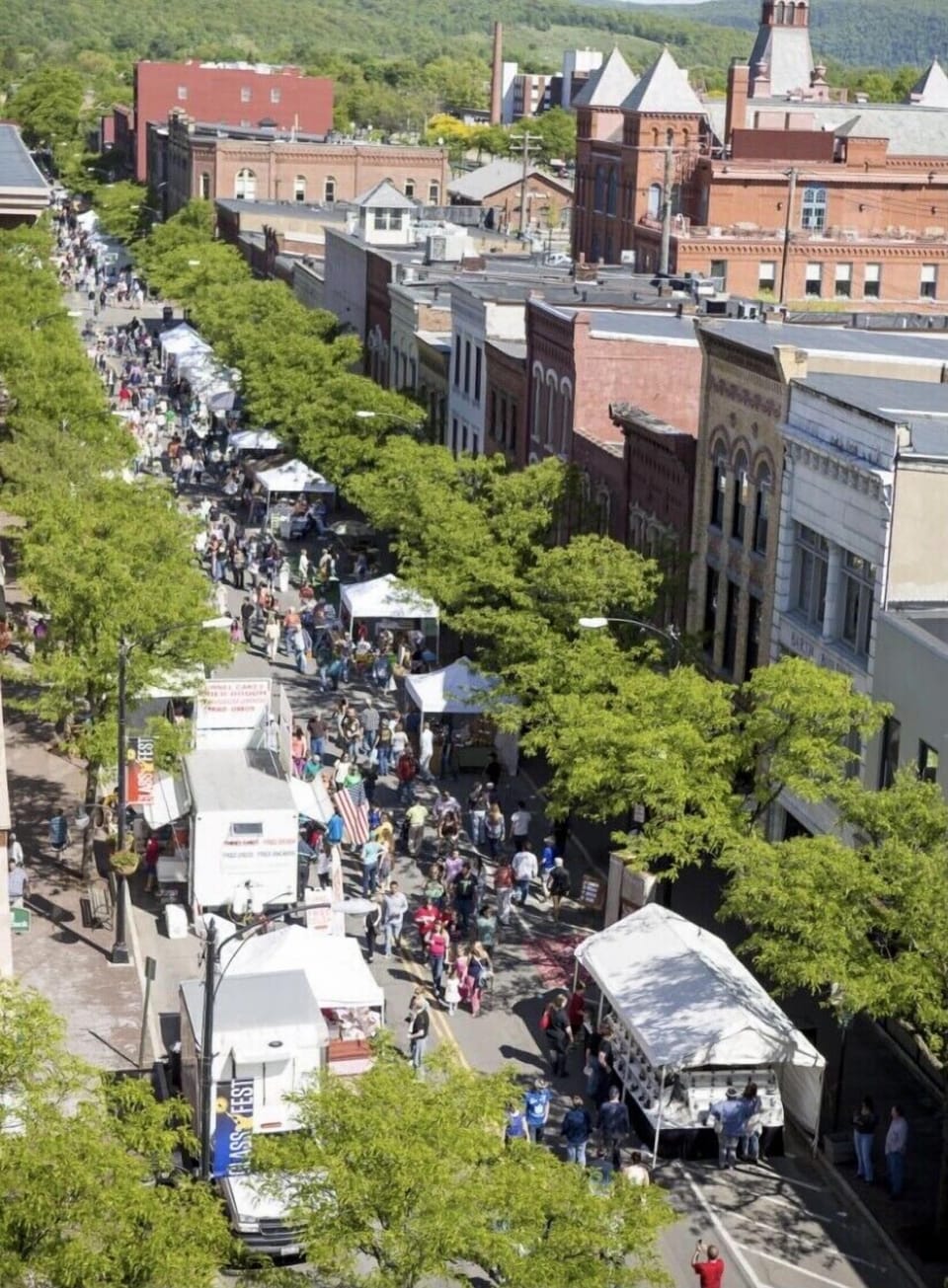 Walk or drive to market street for all varieties of food and events 
