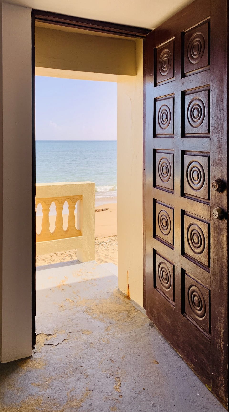 The doorway to sand and water!