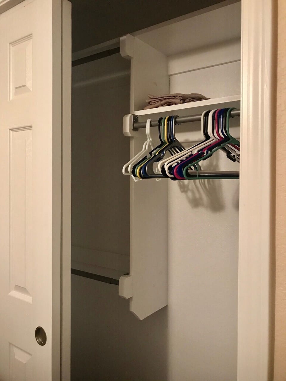 The Texaco Closet is complete with hangers!