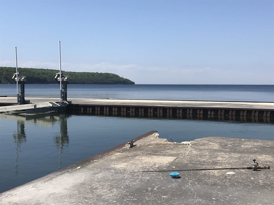 Daytime view from small pier.