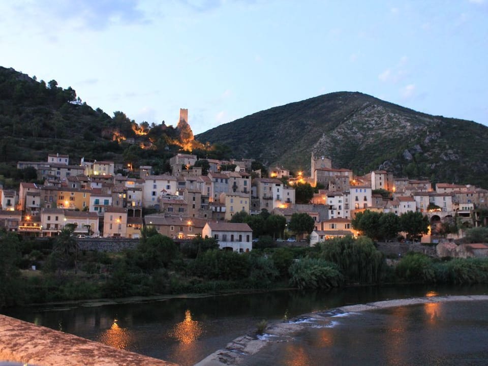 Dusk in our beautiful town of Roquebrun