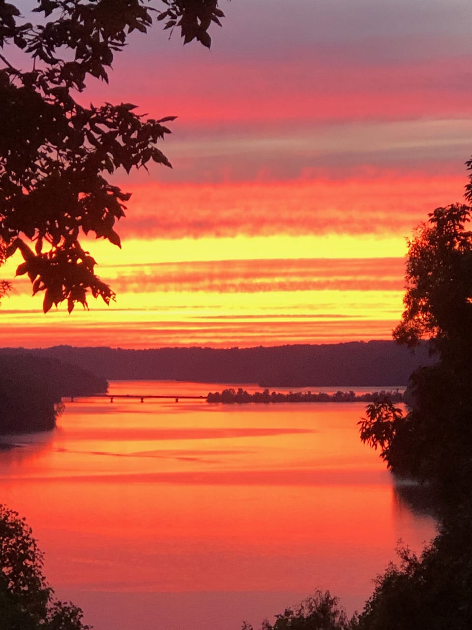 NO FILTER!! Actual sunset from back porches!