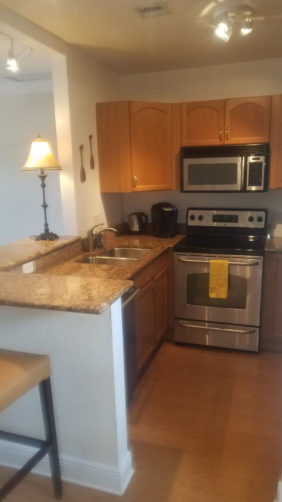 kitchen with seating area