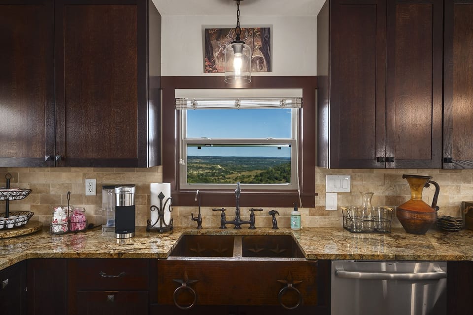 Spectacular view from the kitchen window.