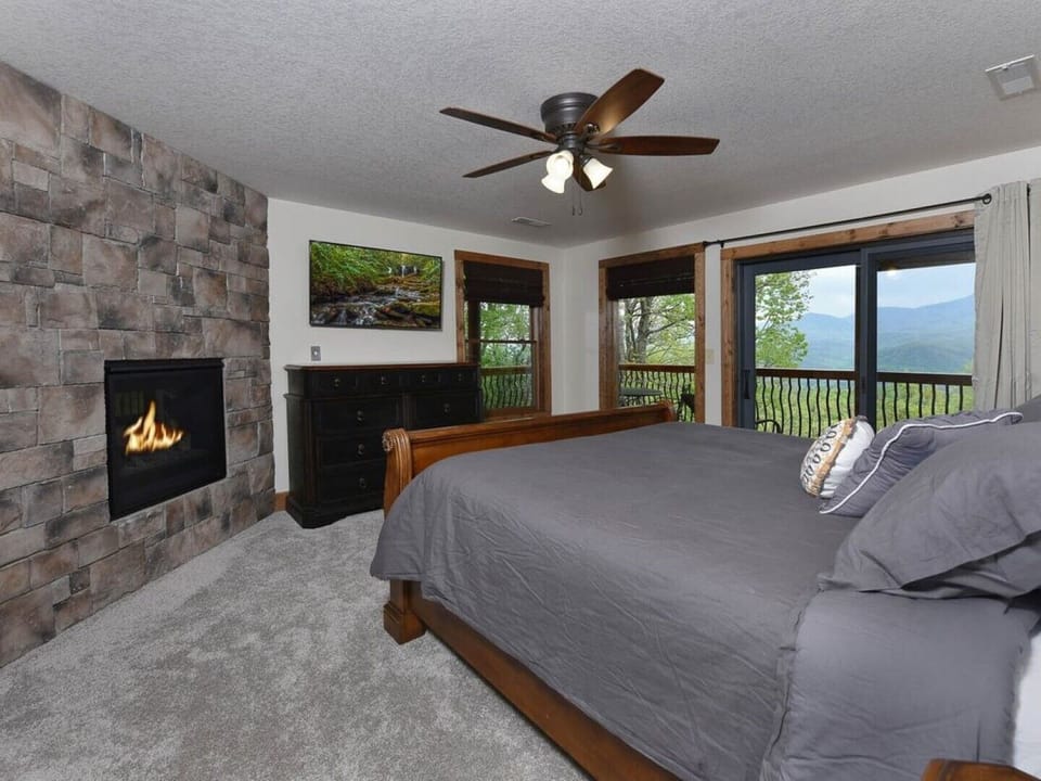Lower Level Master Bedroom with views