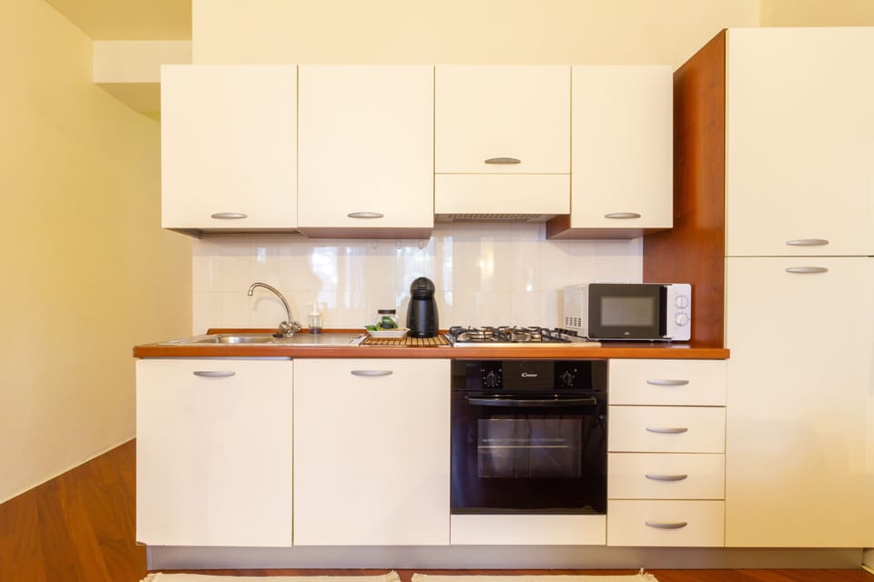 Our special "kitchen" with microwave
