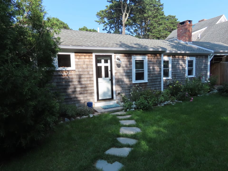 front of cottage