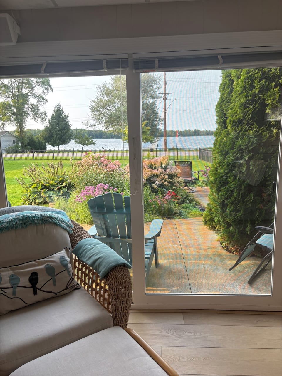 Guest patio and view