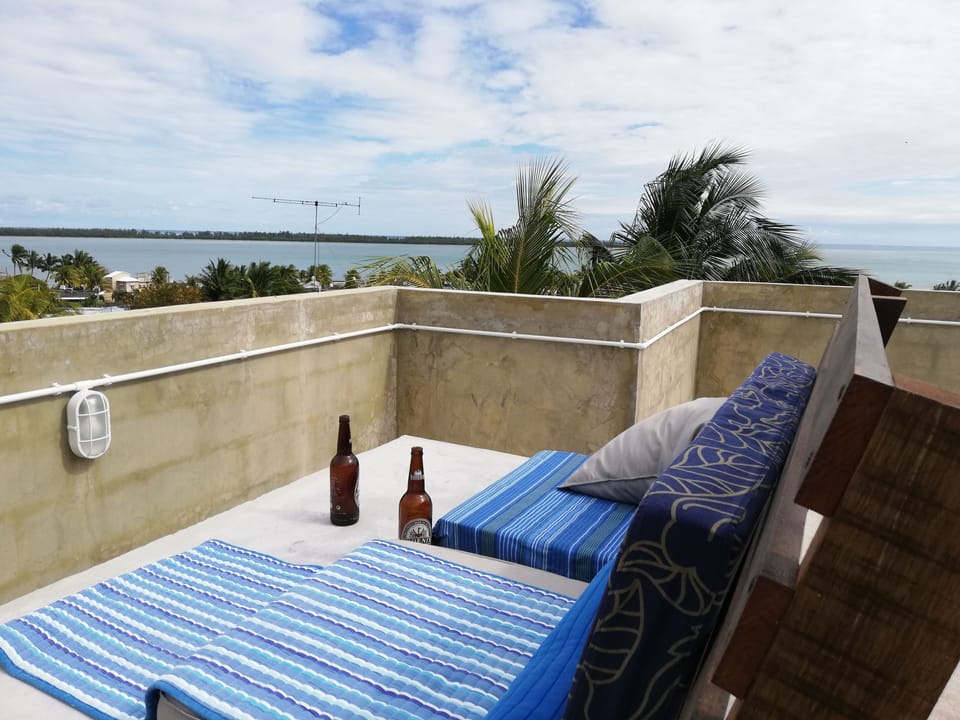 Endless views to a desert island Sip a sun downer on the giant sunbed