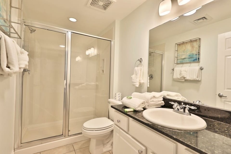 2nd bathroom with walk-in shower.