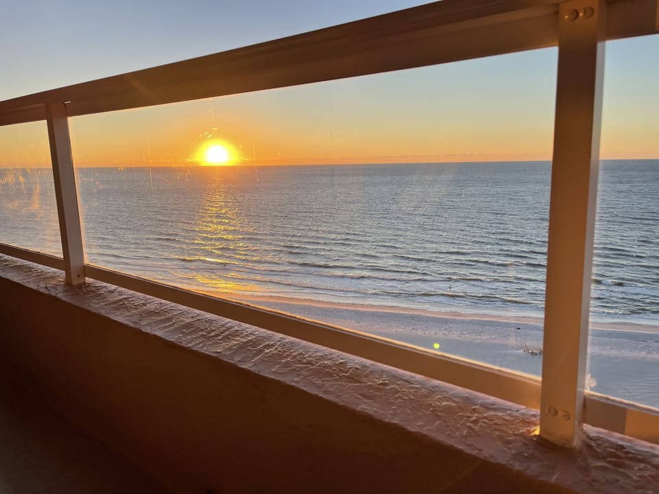 Sunset from the balcony
