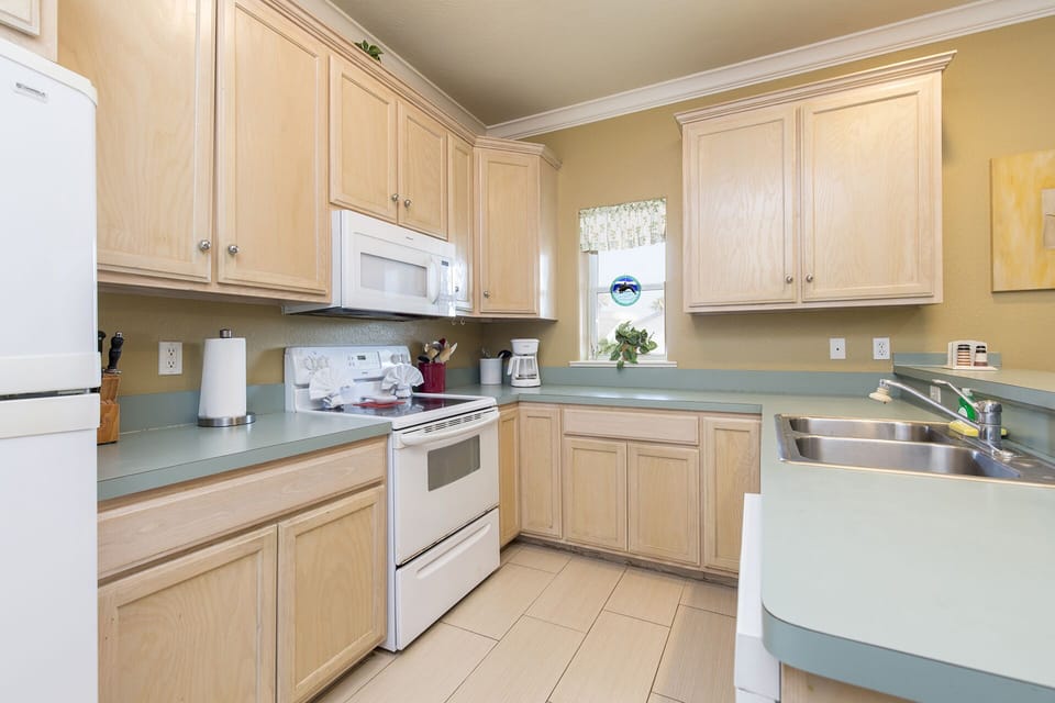 Kitchen is Fully Stocked with your essentials to prepare a home cooked meal!