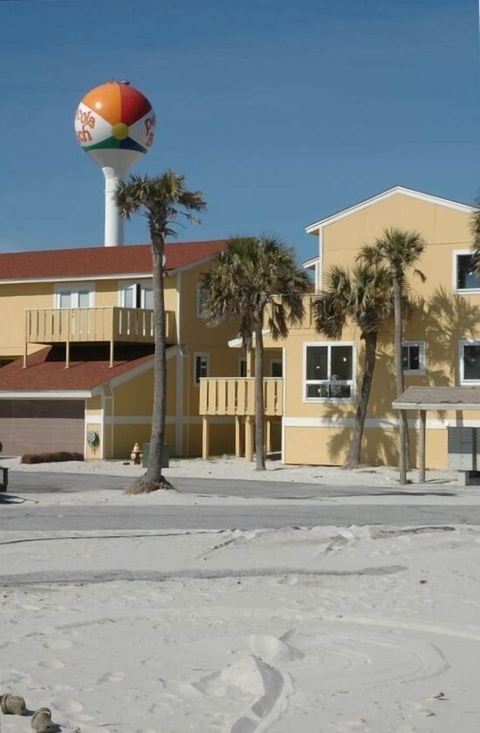 Steps To The Beach- Looking from the beach towards the townhomes