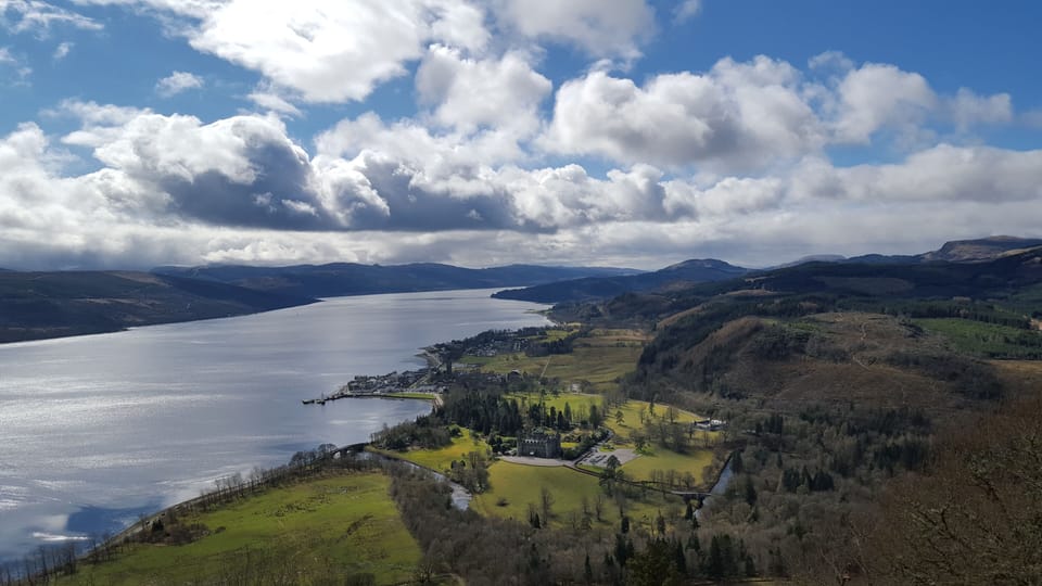 View of Inveraray and Loch Fyne from Dun na Cuaiche.