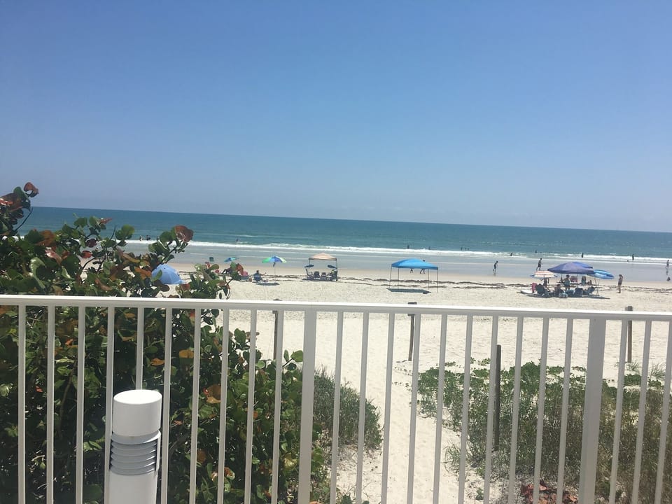 Access to beach from pool