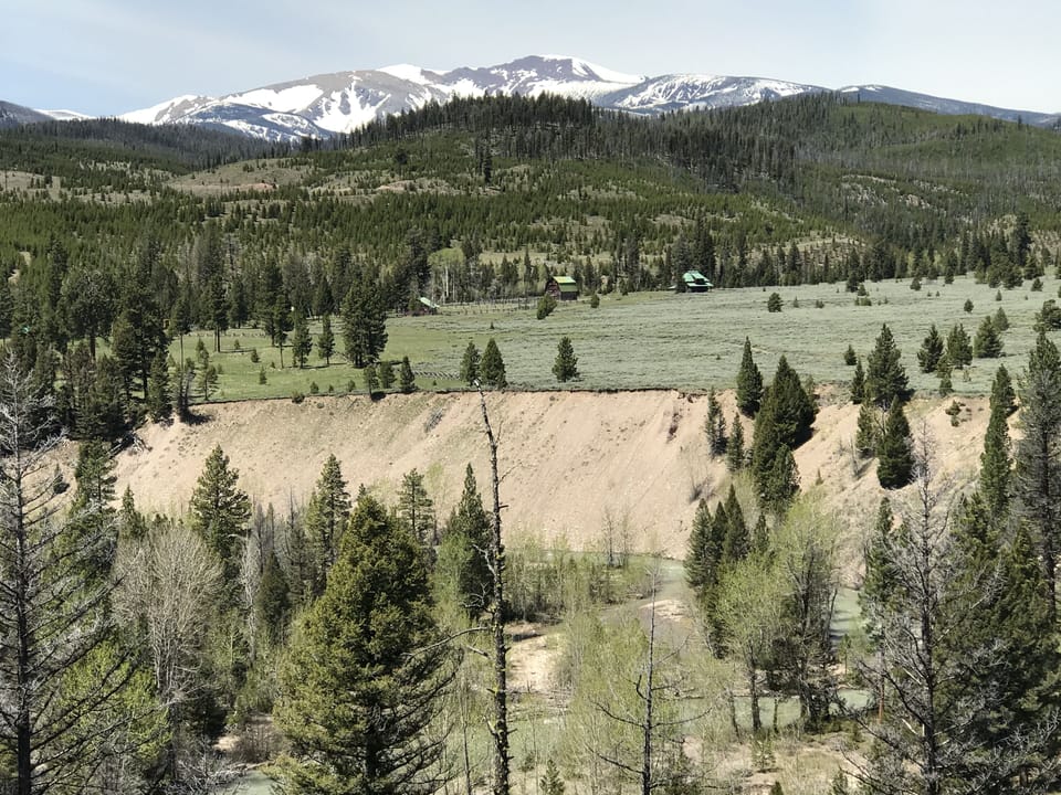 Looking toward Red Mountain across the sage at Silver King Ranch
