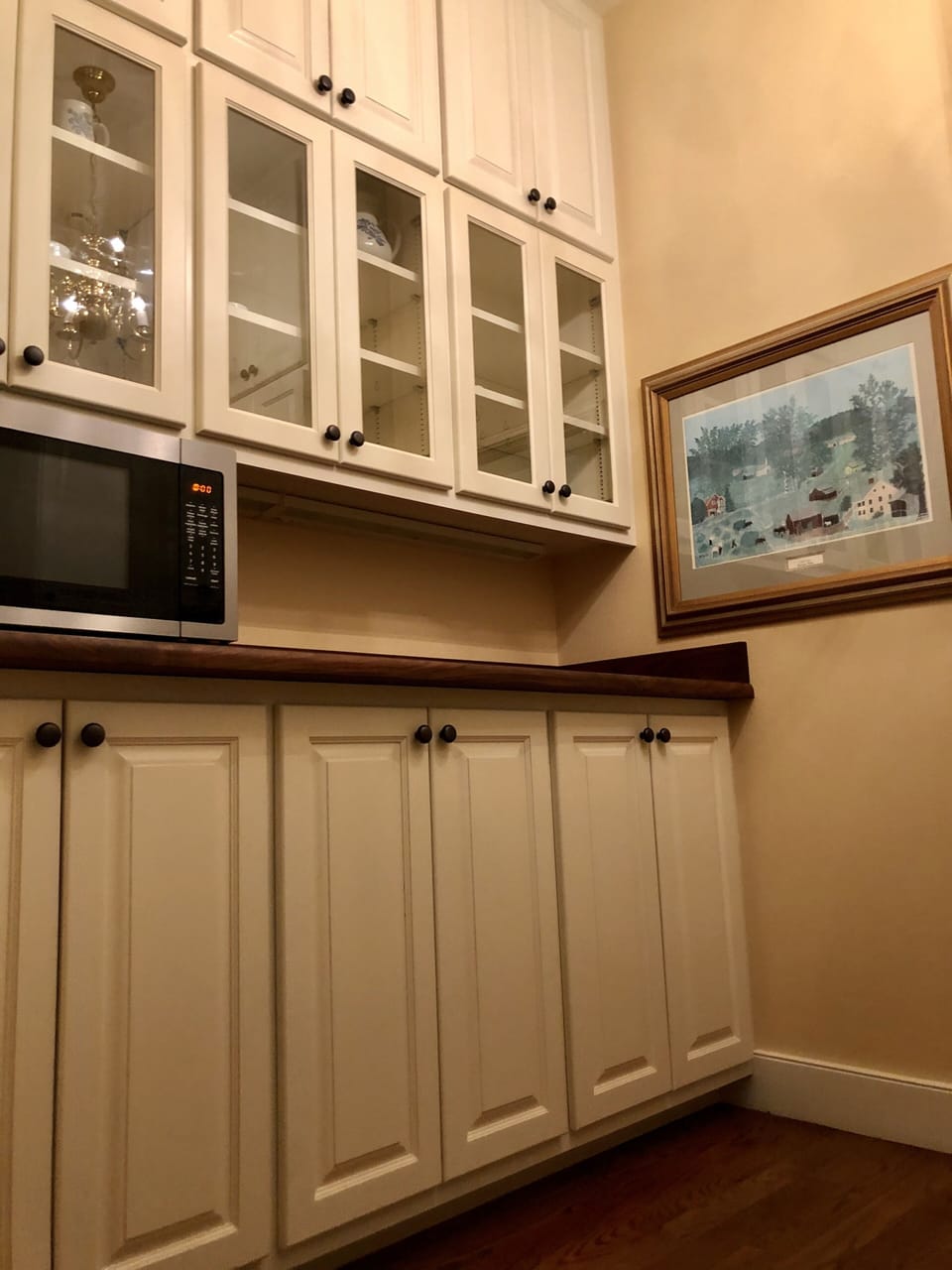 Butler's Pantry has everything you need - dishes, microwave, &  refrigerator