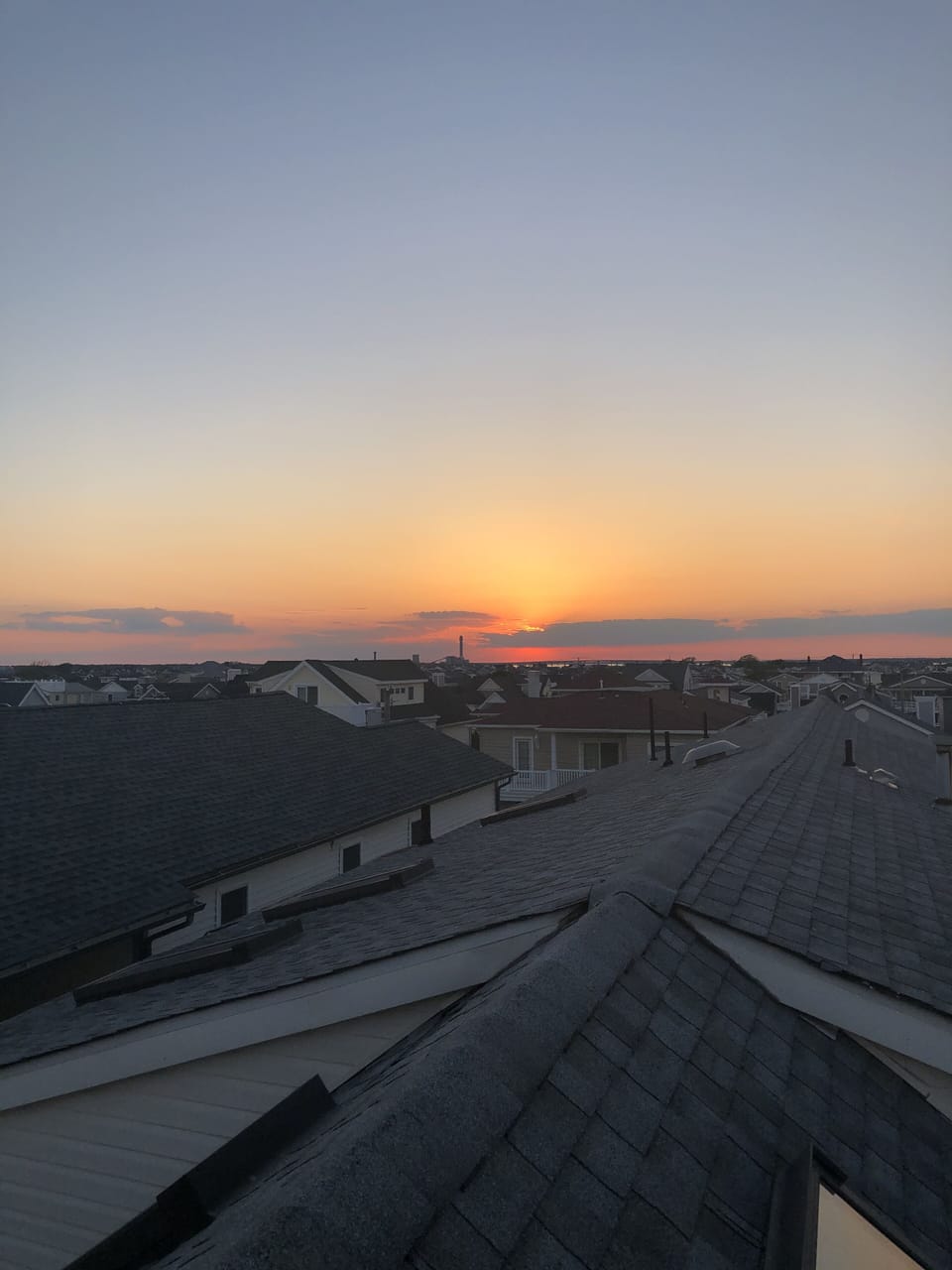 Sunset from roof-top deck.