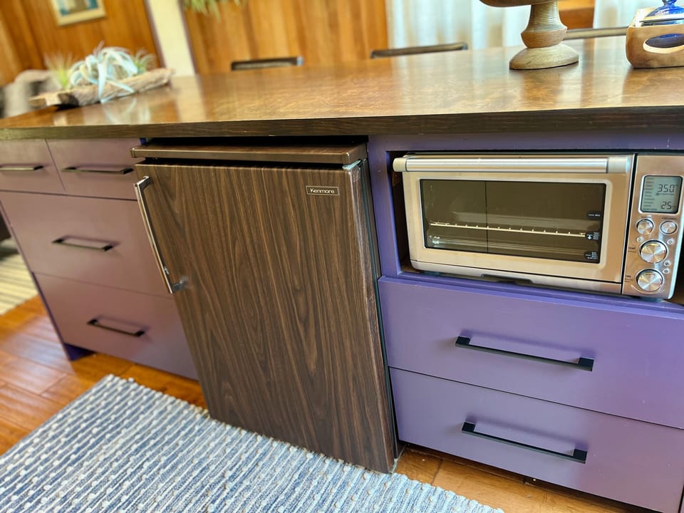 Mini Fridge & Convection Oven (Microwave available)