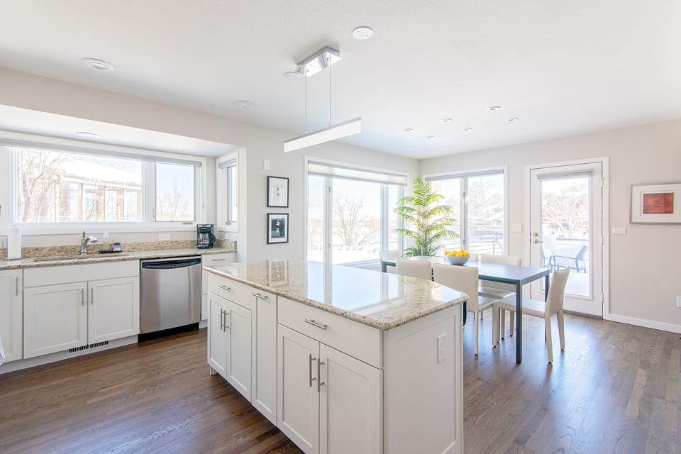 Dining and kitchen