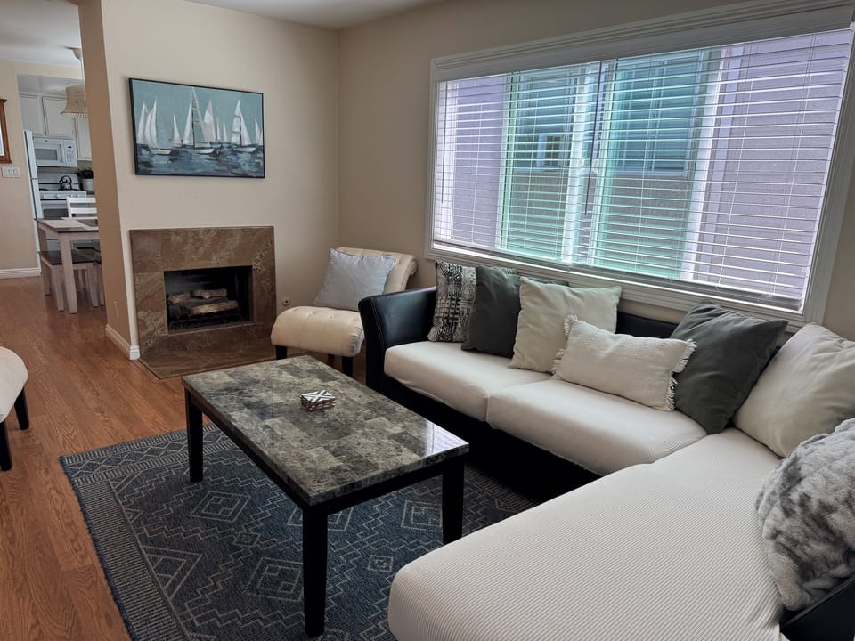 Living Room with Fireplace