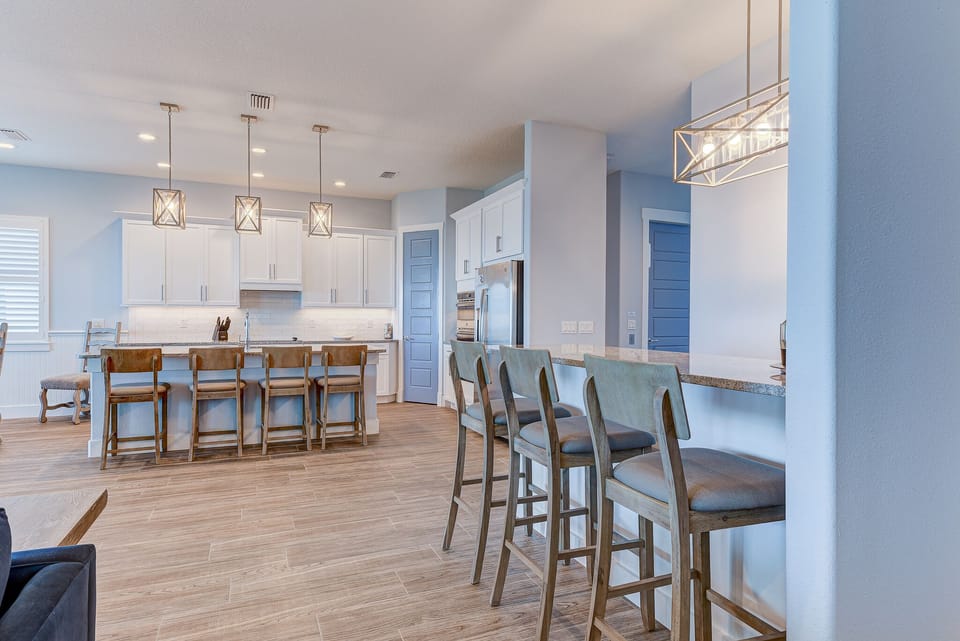 Dining Area with bar, Breakfast bar + Dining Table - Second Floor