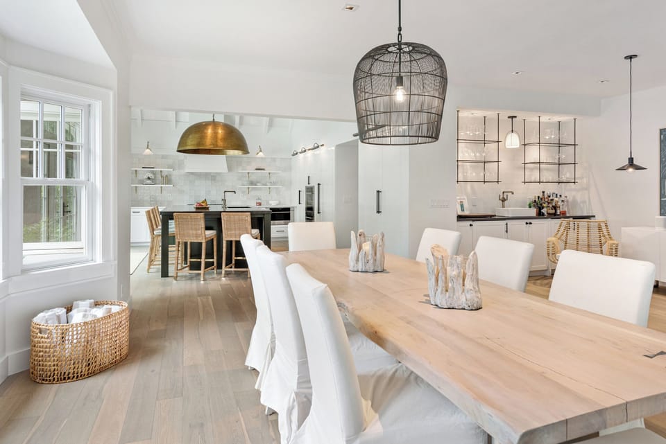 Newly renovated kitchen and dining room