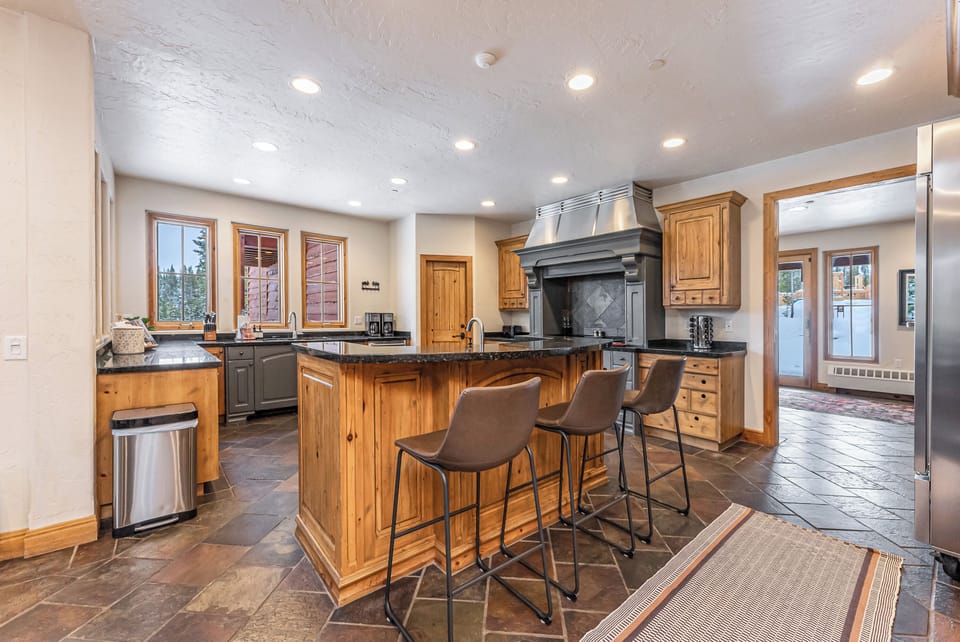 Spacious chef's kitchen on main level