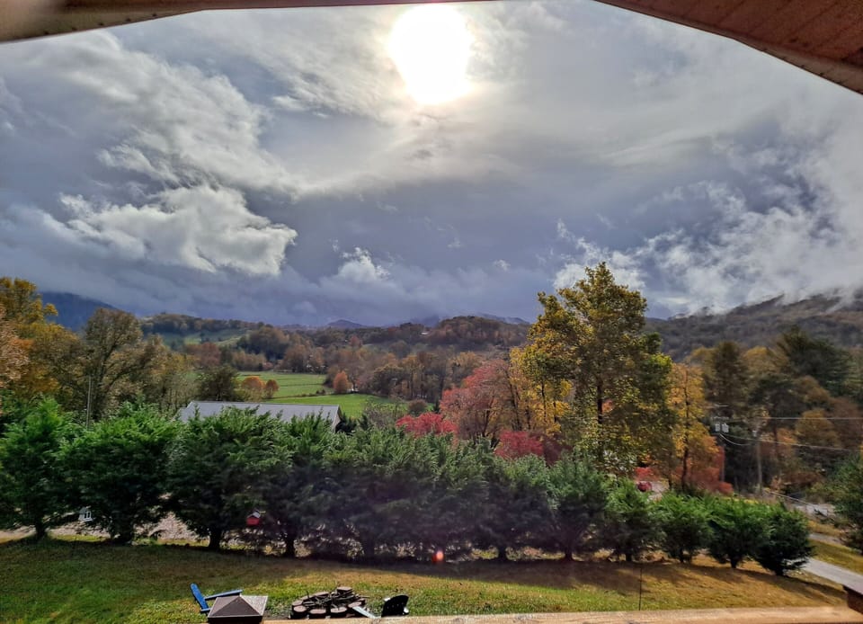 Sun breaking through