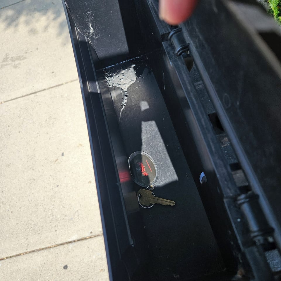 key for front gate only
