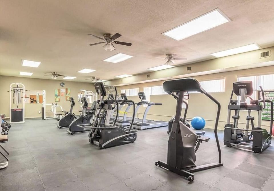 Fitness room second floor of clubhouse
