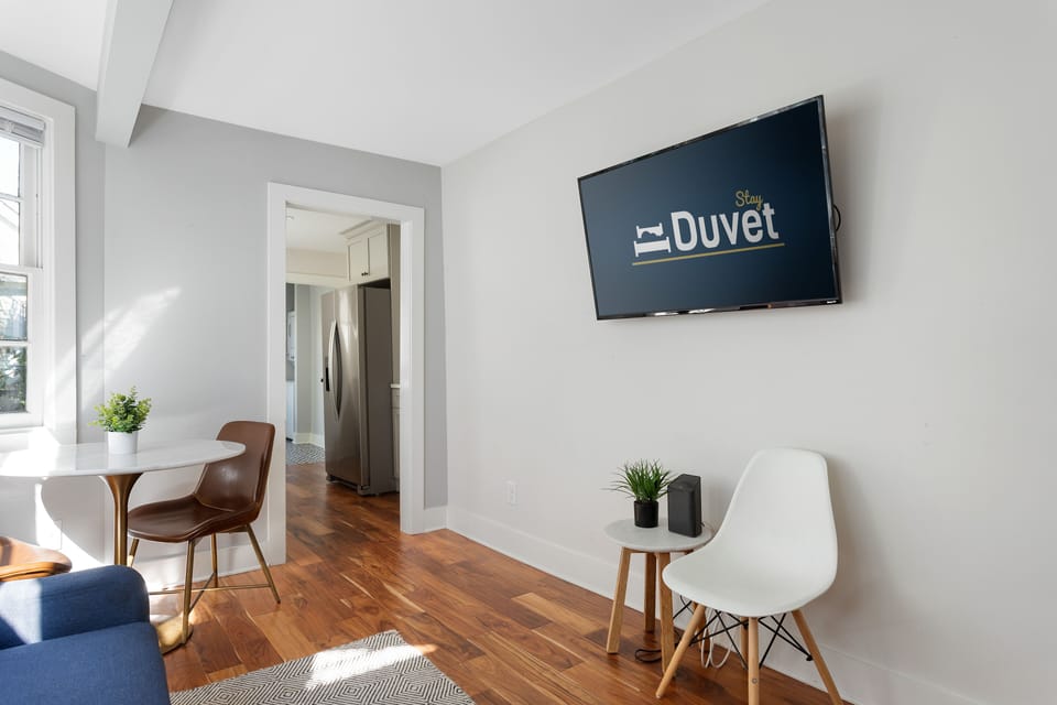Living and Dining Room with Smart TV