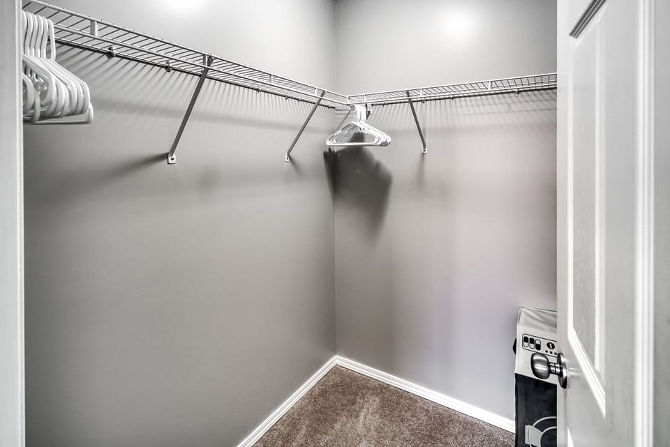 Master walk-in closet