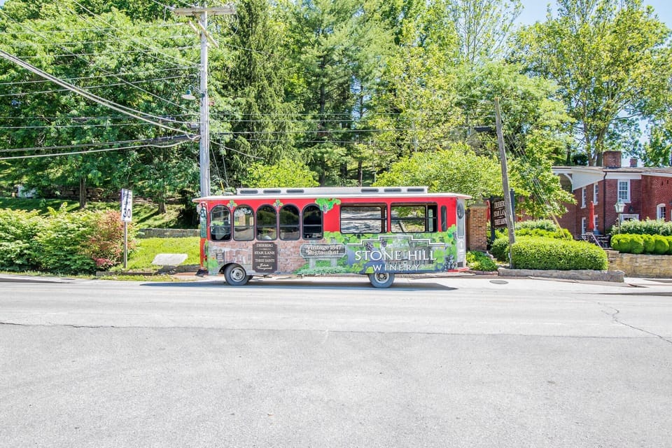 The trolley will pick you up at the house! 