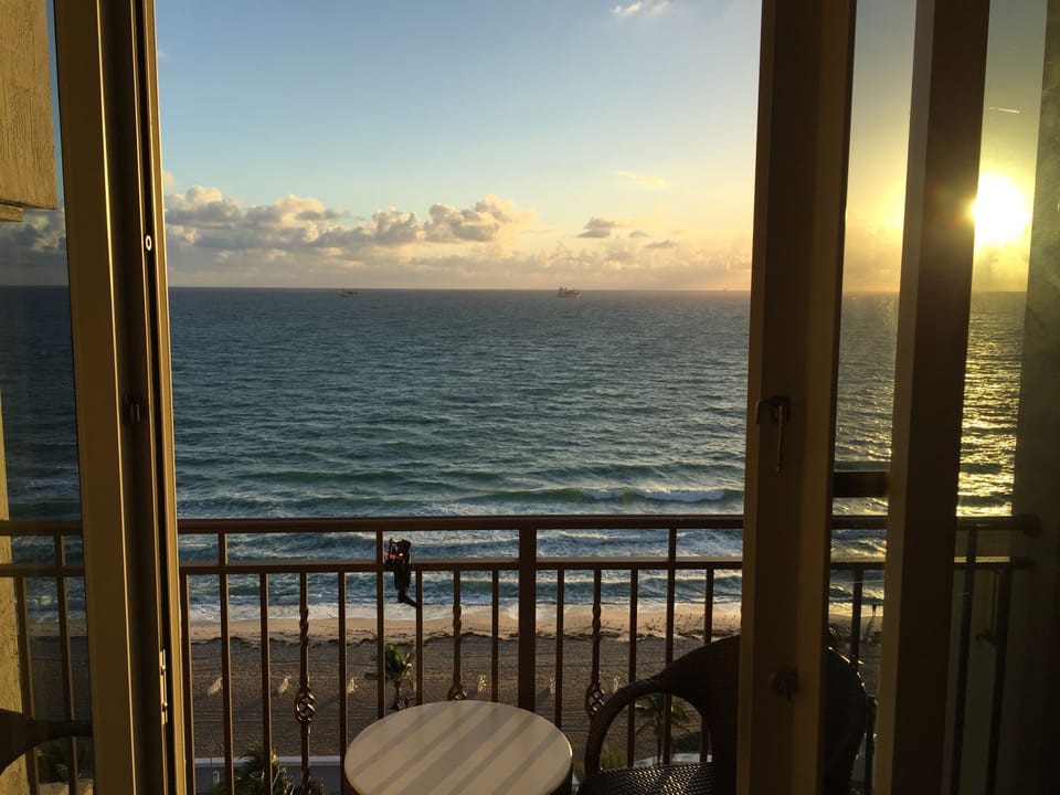 Sunrise view from the room

