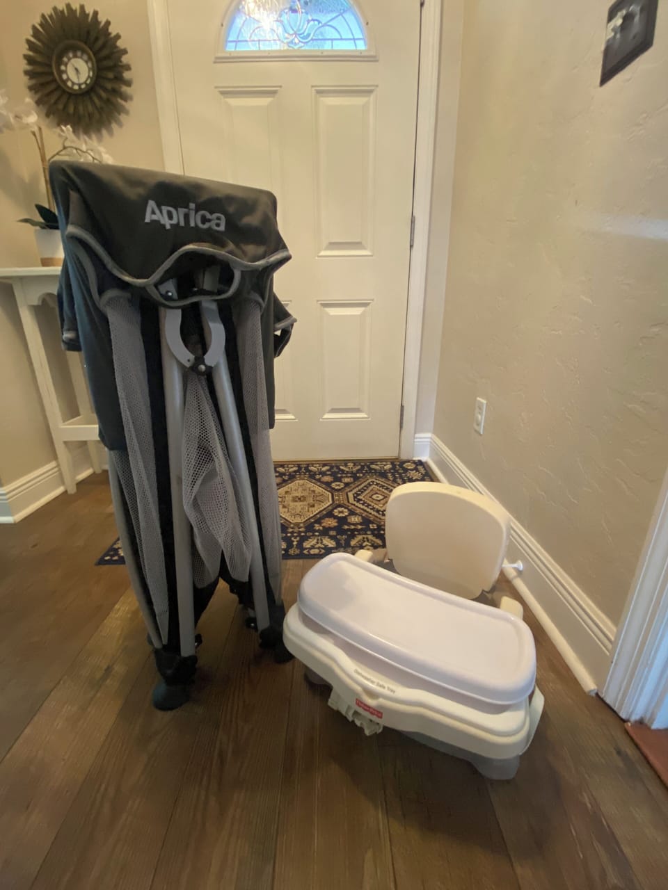 Pack and play crib & child seat available for your convenience 