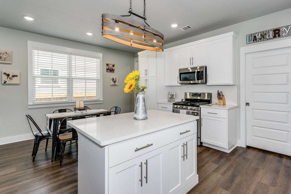 The family chef will love crafting meals in this beautiful kitchen