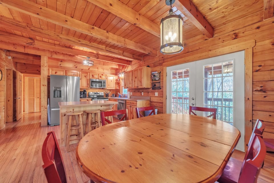 Dining and kitchen