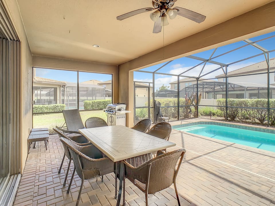 Patio table with chairs