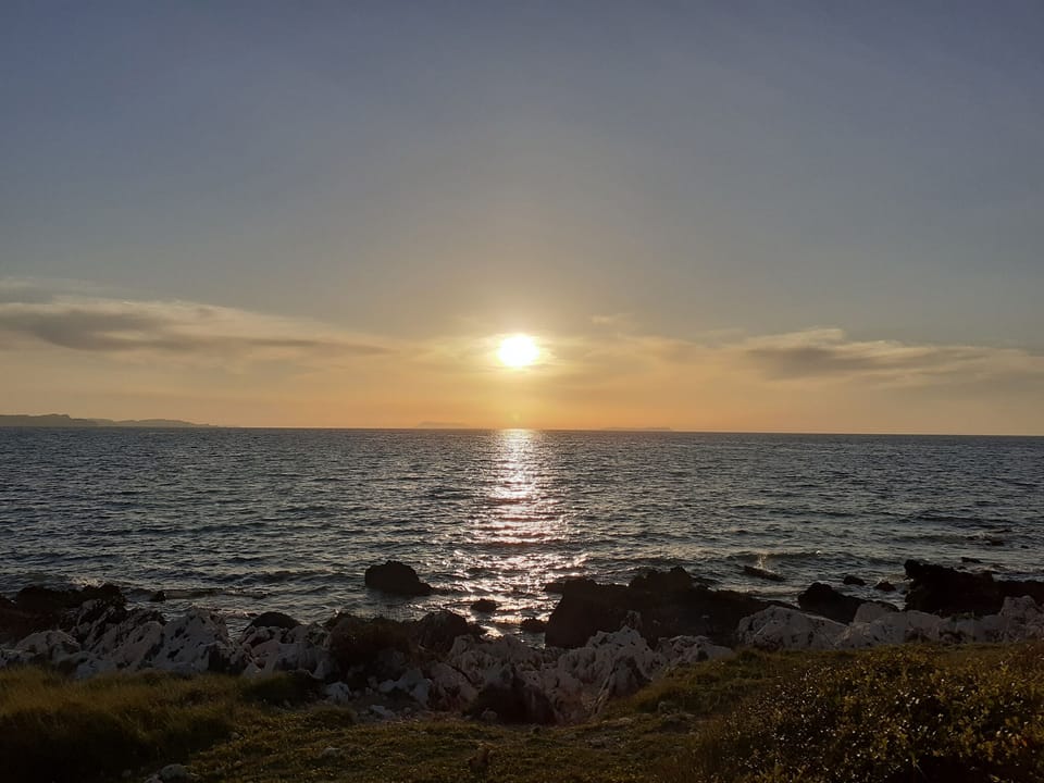 Mandola Studio Perithia Corfu - Nissos  Beach - sunset